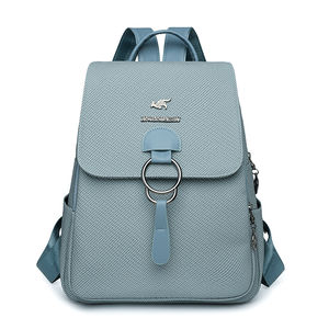 Sac à dos étudiant étanche et durable de haute qualité Sac en cuir PU Sac à dos femme - Product Image 2