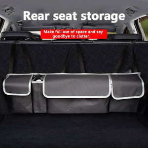 Organisateur de coffre de voiture <span class=keywords><strong>Oxford</strong></span> grand format, pochette suspendue avec cintre, sac de rangement pour coffre et siège arrière - Product Image 6