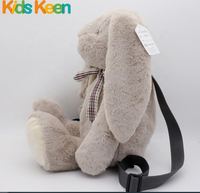 Lapin jouets en peluche personnalisé jouet sac d'école sacs à dos en peluche avec poupée en peluche lapin peluche sac de bonbons
