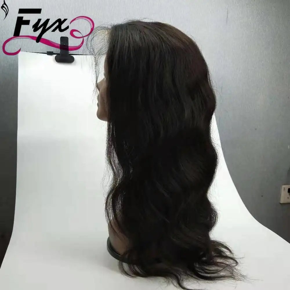 Wig Rambut Lurus Kutikula Brasil Murni Garis Rambut Alami Pengiriman Cepat Wig Rambut Manusia Renda Depan Hd Wig Stok Tersedia