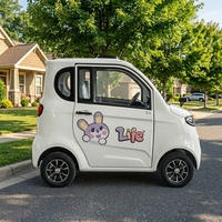 Voiture électrique entièrement fermée pour personnes âgées, 4 places, cabine sécurisée, mini-voiture électrique pour le transport des seniors