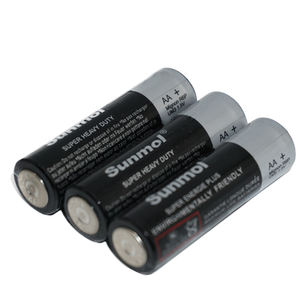 Merek Sunmol atau OEM ODM R6 AA UM-3 jaket PVC hitam Mercury Gratis karbon seng baterai untuk Mouse nirkabel - Product Image 6