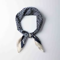 Écharpe carrée, foulards et châles, accessoire de mode imprimé, drapé, en tissu polyester et soie, impression numérique