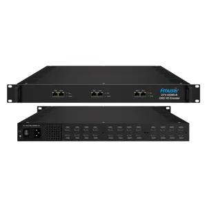FMUSER DTV-4355S-B 24 HD Mpeg4/H.264 IP 24SPTS 스트리밍 디지털 TV 헤드 엔드 시스템 24 채널 IPTV OSD 인코더
