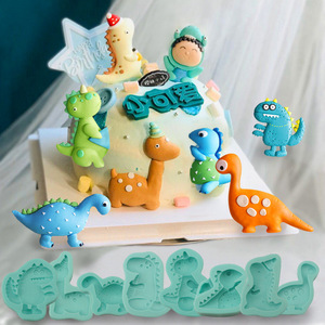Dinosaur Collection Silicone Cake Mold For Fondant Chocolate Cookie Decorating Birthday Cake DIY Non Toxic - Product Image 1