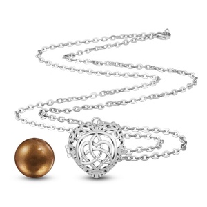 Angelo Chiamanti Celtica Irlandese Knot Messicano Bola Musicale Armonia Palla <span class=keywords><strong>Cage</strong></span> Pendente Della Collana per Le Donne - Product Image 3