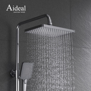 Robinet mitigeur de douche à trois fonctions en laiton à <span class=keywords><strong>prix</strong></span> abordables de style carré de vente chaude classique - Product Image 5