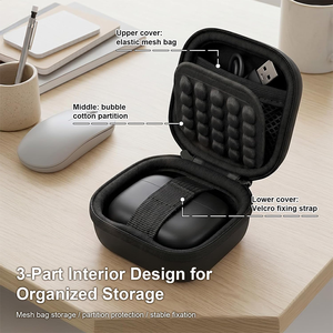 Estuche de Viaje Personalizado, Impermeable, Portátil, con Cierre, para Audífonos, Estuche Rígido de EVA para Guardar Audífonos, para Airpods - Product Image 3