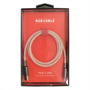 2022มาใหม่ RGB 6A <span class=keywords><strong>สาย</strong></span> USB C ประเภท C <span class=keywords><strong>สาย</strong></span>ชาร์จสว่างขึ้นนำ<span class=keywords><strong>สาย</strong></span>เคเบิลไหล - Product Image 1