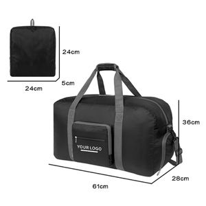 Custom Logo Women's Men's Workout Tote Sport Nylon Gym <b>Bag</b> Personalized Travel Duffel <b>Bag</b> with Wet <b>Bag</b> and Shoes Fitness Yoga - Product Image 2