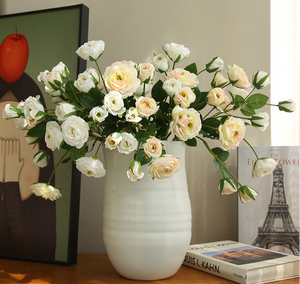 Salon Décoration Décor À La Maison Hôtel INS Doux Décoration Simulé Rose <span class=keywords><strong>Faux</strong></span> Fleur Simulé Fleur 5 <span class=keywords><strong>Diamant</strong></span> Pivoines - Product Image 2