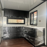 Offre Spéciale – Maison Conteneur Moderne Préfabriquée 20FT 40FT en Panneaux Sandwich, Étanche, Extensible et Pliable, pour École, Salle de Sport, Bureau, Centre Commercial