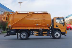 Camion aspirateur d'égouts Shacman G1 11m³ équipé d'une pompe de lavage haute pression industrielle 22MPa et d'une grande pompe à vide d'aspiration - Product Image 3