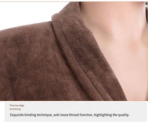 थोक लक्जरी होटल सफेद कटढेर वेवेट बाथ्रोब टेरी कपड़े स्पा गुलाब यूनिसेक्स लक्जरी होटल - Product Image 2