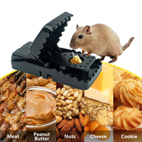 Piège à souris automatique carré super sensible en plastique pour la maison et la cuisine, piège à rongeurs à déclenchement rapide
