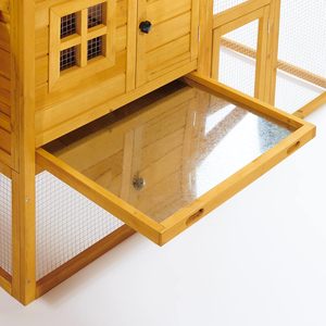 Gallinero de Madera de Abeto con Cerradura para Gallinas, Corral Exterior para Aves de Corral, para Razas Grandes - Product Image 6