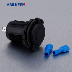 Bon marché prix 12-24V grande alimentation voiture Cigarette lumière prise femelle avec Port unique voiture monté panneau voiture Modification Port - Product Image 2