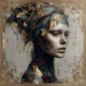 Pintura al Óleo de Retrato Personalizada Pintada a Mano sobre Lienzo, Figura de Mujer Moderna de Artista Profesional, Arte de Pared para Sala de Estar, Decoración de Hotel, Venta al Por Mayor OEM - Product Image 2