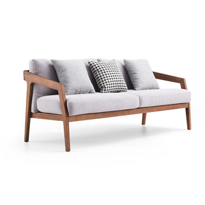 Nordico in legno massello Chaise Longue semplice tessuto moderno divano reclinabile originale colore legno fabbrica diretta <span class=keywords><strong>soggiorno</strong></span> mobili - Product Image 5