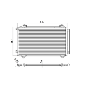 Hệ thống điều hòa không khí ô tô, dàn lạnh ô tô dành cho xe TOYOTA <span class=keywords><strong>COROLLA</strong></span>, mã OEM 8845012231 8845002260 - Product Image 4