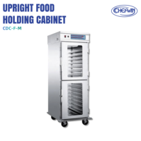 Chefwin IPX4 Armoire de maintien au chaud commerciale en acier inoxydable à 15 niveaux avec contrôle électronique de la température pour salles de banquet et hôpitaux