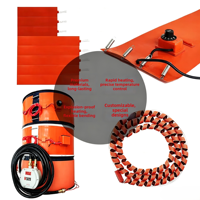 Chauffe-tuyau électrique flexible en silicone personnalisé 12V 24V 220V pour tuyaux de drainage