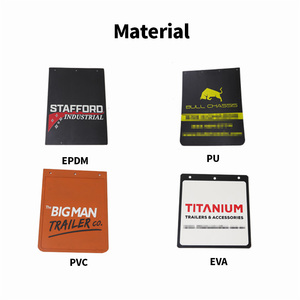 Chắn bùn cao su đen, logo xe tải/xe kéo tùy chỉnh của nhà sản xuất - Product Image 4
