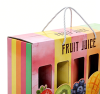 FAVORCRAFTS Emballages de boissons personnalisés réutilisables portables recyclables en carton ondulé pour jus