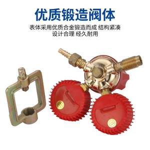 Débitmètre sur mesure YQE-03, manomètre anti-vibration pour acétylène, pour gaz GPL, hélium, propane, CO2, pour réduction de pression - Product Image 4