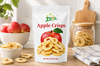 Premium BAOTASHAN Niet-gefrituurde Knapperige Vacuümgevriesdroogde Appelchips Zoete Smaak Zonder Toegevoegde Suiker 100% Puur Fruit Gezonde Snack 28g