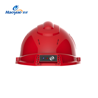 Helm Pintar Multifungsi Kelas Atas RD-D6 4G Dual Card Video Intercom ABS Positioning Safety Hard Hat untuk Penambang Perusahaan Gas