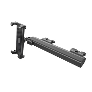 <b>Car</b> Rear Seat Headrest Phone Holder <b>Tablet</b> Universal Aluminum Alloy Retractable Rotating <b>Mount</b> - Product Image 2