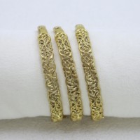 Parure de bijoux en laiton plaqué or 18 carats personnalisable sans ternissure, motif filigrane de fleurs creuses vintage