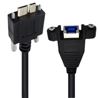 Câble USB 3.0 5 Gbps avec adaptateur à visser, modèle 2684, origine Shenzhen, conversion USB B femelle vers Micro B mâle