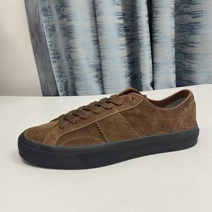 Chaussures de marche de luxe en daim de vachette, en cuir véritable, plates, pour hommes, skateboard, sport, unisexe, grandes tailles, logo personnalisable, collection automne, direct usine - Product Image 6