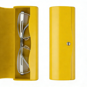 Estuche de Metal para Gafas Hecho a Medida con Cierre de Botón a Presión para Uso Diario - Product Image 1