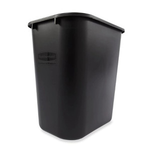 Cestino per Rifiuti Rubbermaid 26,6 L Rettangolare Nero per Uso Commerciale - Product Image 1