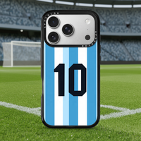 Conception personnalisée # 10 designs de coques de téléphone personnalisées pour fans de football argentin pour iPhone 18 Pro Max avec boîte cadeau, fabrication OEM, livraison directe