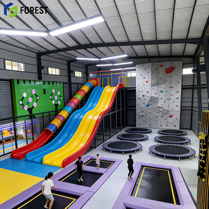 Arena de Trampolines con Estructura de Acero, Edificio Metálico Avanzado, Proveedor de Canchas de Dodgeball, Centro de Área de Parkour, Resistente a la Intemperie - Product Image 1