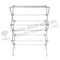 Tendedero de Ropa Plegable de Acero Inoxidable de Tres Niveles de Alta Calidad, Estante para Secar Toallas