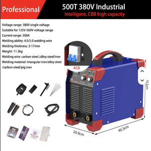 Soldadora Industrial Portátil MIG/MMA/TIG/Arco 400/500A Monofásica, Diámetro de Hilo de 1.6mm, 1 Año de Garantía, Estándar 225C - Product Image 2