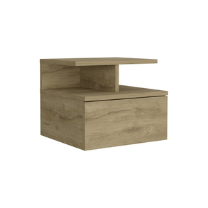 Adele Floating Nightstand With <b>Drawer</b> And Open Storage Shelves For Bedroom - Product Image 6