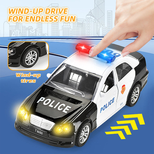 1:32 Die Cast Cảnh Sát Xe Kéo Trở Lại Xe Đồ Chơi Hợp Kim Mini Mở Cửa Thành Phố Cháy Động Cơ Xe Đồ Chơi Với Ánh Sáng Và Âm Nhạc - Product Image 4