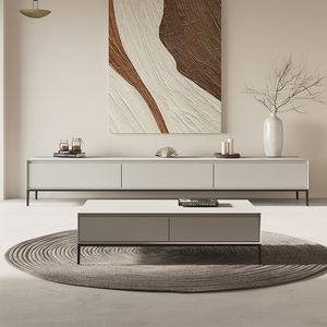 Mueble <span class=keywords><strong>de</strong></span> TV con Base <span class=keywords><strong>de</strong></span> Madera <span class=keywords><strong>de</strong></span> Nogal, Moderno y Ecológico, Extensible, para Sala <span class=keywords><strong>de</strong></span> Estar, Compatible con Televisores <span class=keywords><strong>de</strong></span> 65 Pulgadas en Adelante - Product Image 1