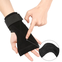Poignées de gymnastique en cuir de vache en gros, bandages de poignet pour l'haltérophilie, protège-paumes durables pour barres de traction et entraînement musculaire