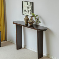 Console en bois massif Wabi Sabi, table d'entrée minimaliste, meuble d'appoint, table d'autel, console décorative personnalisable