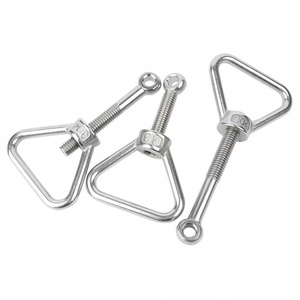 Boulon <span class=keywords><strong>articulé</strong></span> en acier inoxydable 304, écrou à <span class=keywords><strong>anneau</strong></span> de <span class=keywords><strong>levage</strong></span> triangulaire, vis articulée GB798, jeu d'écrous de suspension à vis M8-M20 - Product Image 5