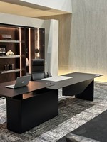 Bureau de direction moderne et simple, style Taipan, luxe léger, réglable en hauteur, avec plateau supérieur en bois, modèle 2025 Fashion Boss.