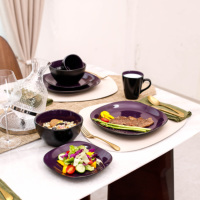 Vente en gros de vaisselle en céramique pour restaurant Assiette à dîner pour salade Dessert Pizza Pâtes Pain Assiette plate