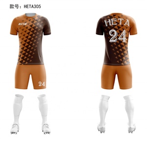 Adult Soccer Uniforms Sets Men Custom Soccer Jersey Football Kits Full Set Soccer Kit Supplier in China - Product Image 4